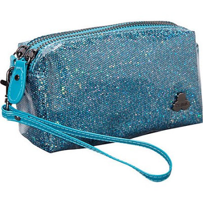 Clava Jazz Glitter Cosmetic Pouch Fuschia - Clava Ladies Cosmetic Bags