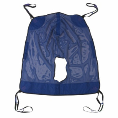 Drive Medical Mesh Full Body Patient Lift Sling with Commode Cutout, X Large, 1 ea