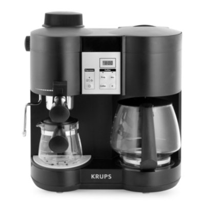 Krups XP160050 Espresso & Coffee Maker, Steam Combi