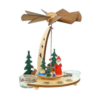 Alexander Taron Importer Alexander Taron 085/467 Pyramid Santa in Forest Tea Candles