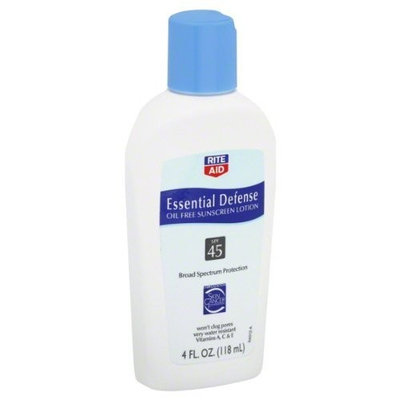 Disney Rite Aid Sunscreen Lotion, Oil Free, Essential Defense, SPF 45, 4 oz
