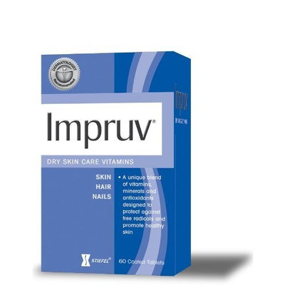 Impruv Dry Skin Care Vitamins, 60 Coated Tablets Bottle