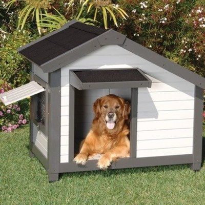 Precision Pet PC Cozy Cottage Large 49.5 in. x 38.5 in. x 35.75 in. with Pad and Door