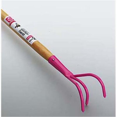 EUROGARDEN RP40170 Garden Gator Cultivator 3-Tine - Pink