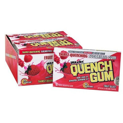 Quench Gum Sugar Free Fruit Blast 12 - Count Tray