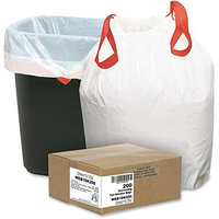 Webster Industries Products Webster 1DK200 Hexene Resin Draw'n Tie Heavy Duty Waste Can Liner, Kitchen, 0.9 Mil, Flat Seal, 27.38