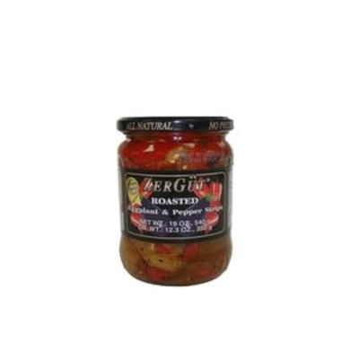 Eggplant and Pepper Strips (Roasted) - 19oz by ZerGut.