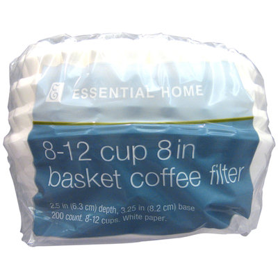 Kmart Corporation Essential Home 8 12 Cup Basket Coffee Filters 200 count - KMART CORPORATION