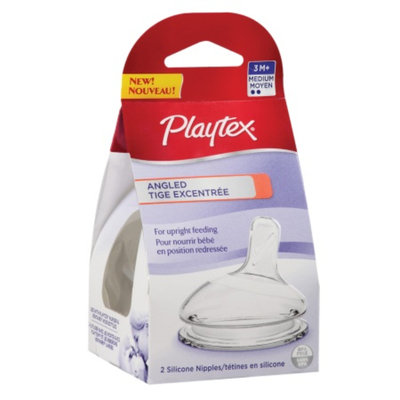 Playtex 2pk Angled Medium Flow Bottle Nipple