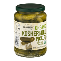 Woodstock Organic Bite-Sized Kosher Baby Dill Pickles