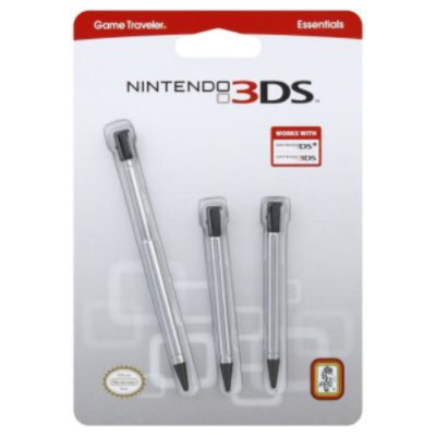 R.d.s. Industries Inc. Game Traveler Essentials Styluses, Nintendo 3DS, 3 styluses