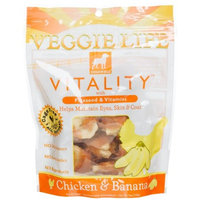 Dogswell Veggie Life Vitality Chicken & Banana Treats for All Dogs, 5-Ounce Pouches (Pack of 6)