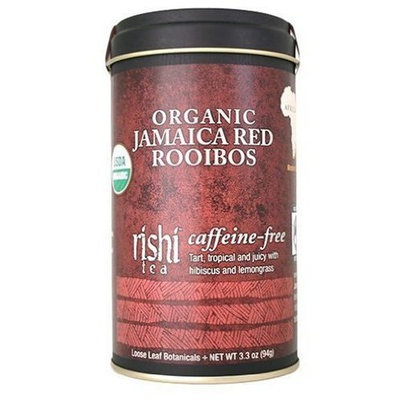 Rishi Tea Jamaica Red Rooibos Organic Fair Trade Caffeine-Free Rooibos Blend 3.3oz, (94 g)