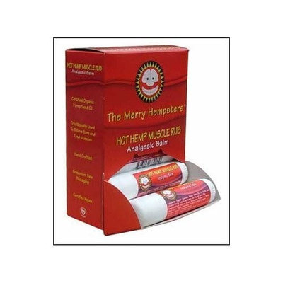 The Merry Hempsters Hot Hemp Muscle Rub Counter Display 0.6oz/12pc from The Merry Hempsters