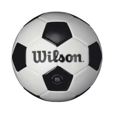 Wilson Sporting Goods Company Wilson Traditional Soccer Ball, Black/White, Size 5 - WILSON SPORTING GOODS COMPANY