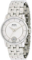 Mido Baroncelli Silver Dial Stainless Steel Ladies Watch M0072071103600