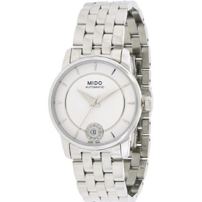 Mido Baroncelli Silver Dial Stainless Steel Ladies Watch M0072071103600