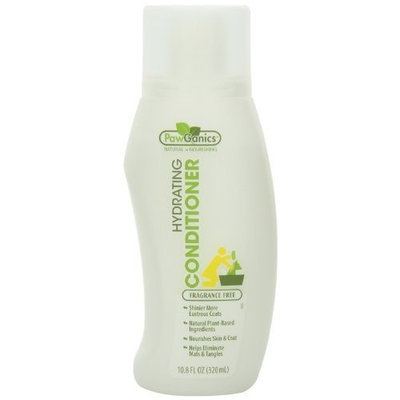 PawGanics Hydrating Conditioner, Fragrance Free, 10.8 Fluid Ounce, Packaging May Vary