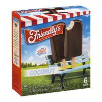 Friendly's Ice Cream Bar Coconut - 6 CT
