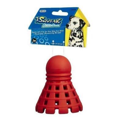 JW Pet Company iSqueak Squeakin' Birdie Dog Toy, Medium (Colors Vary)