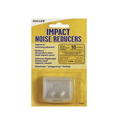 Acu-Life Impact Noise Reducers Ear Plugs Sound Filter Ear Plugs