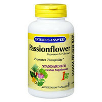 Nature's Answer Passionflower Standardized Herbal Supplement Vegetarian Capsules