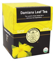 Buddha Teas Damiana Leaf 100 Percent Organic Herbal Tea 18 Bags Per Packet
