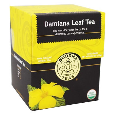 Buddha Teas Damiana Leaf 100 Percent Organic Herbal Tea 18 Bags Per Packet