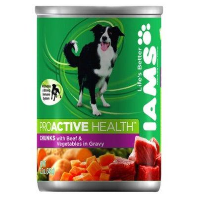 IAMS Iams ProActive Health Adult Chunks with Beef and Vegetables in Gravy
