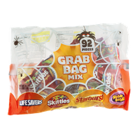 Grab Bag Mix Lifesavers Skittles Starburst Hubba Bubba - 92 CT