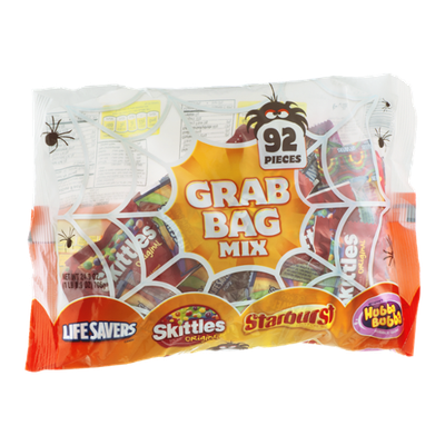 Grab Bag Mix Lifesavers Skittles Starburst Hubba Bubba - 92 CT