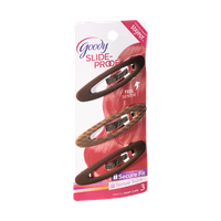 Goody Slide-Proof Secure Fit Snap Clips - 3 CT