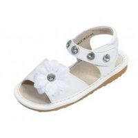 Squeak Me Shoes White Rhinestone - Size 5