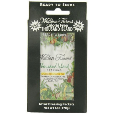 Walden Farm Salad Dressing, 1000 Island, 6 Count- - Six 1 oz. packets per box