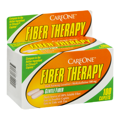 CareOne Fiber Therapy Caplets - 100 CT