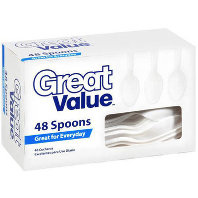 Great Value Everyday Spoons, 48 count