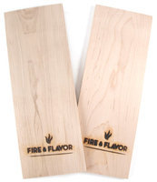 Fire & Flavor Gourmet Grilling Planks, Maple, 2-count Packages (pack