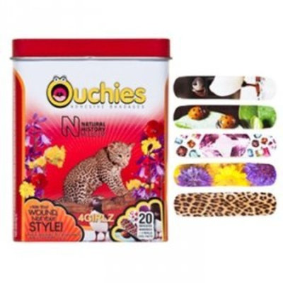 Ouchies Natural History Museum Girls Adhesive Bandages, 20 Count
