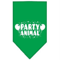 Ahi Party Animal Screen Print Bandana Emerald Green Large