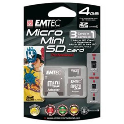Emtec 4GB Micro Secure Digital (SD) Card - 60x
