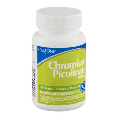 CareOne Chromium Picolinate 200mcg - 100 CT