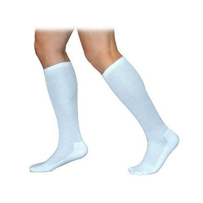 Sigvaris 360 Cushioned Cotton Series 20-30 mmHg Men's Closed Toe Knee High Sock Size: Small Long, Color: Black 99