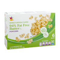 Ahold 94% Fat Free Microwave Butter Popcorn - 6 CT