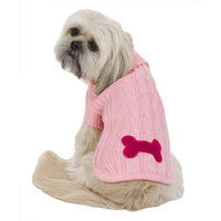 Fashion Pet Bone Patch Cable Dog Sweater