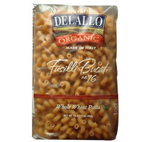 Delallo Organic Whole Wheat Fusilli Bucati #76, 16-Ounce Units (Pack of 16)