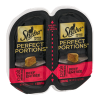 Sheba Perfect Portions Pate Premium Cat Food Beef Entree