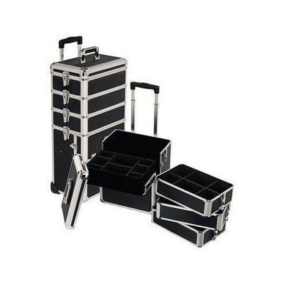 Seya 4 in 1 Black Rolling Makeup Case