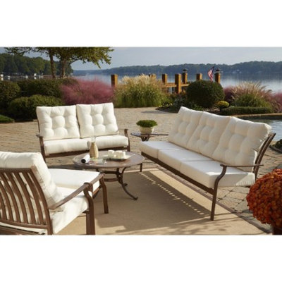 Panama Jack Island Breeze 6-Piece Metal Patio Conversation Furniture