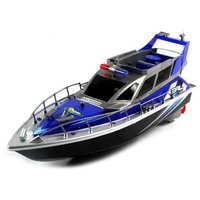 airsoftrc Electric Full Function 4CH Police Patrol Cruiser RTR RC Boat (Colors May Vary)