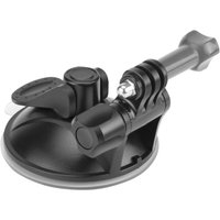 USA Gear Suction Cup Mount for Action and Compact Cameras with Universal Action Mount and Tripod Screw Adapter - Works with GoPro, Sony, Toshiba and More